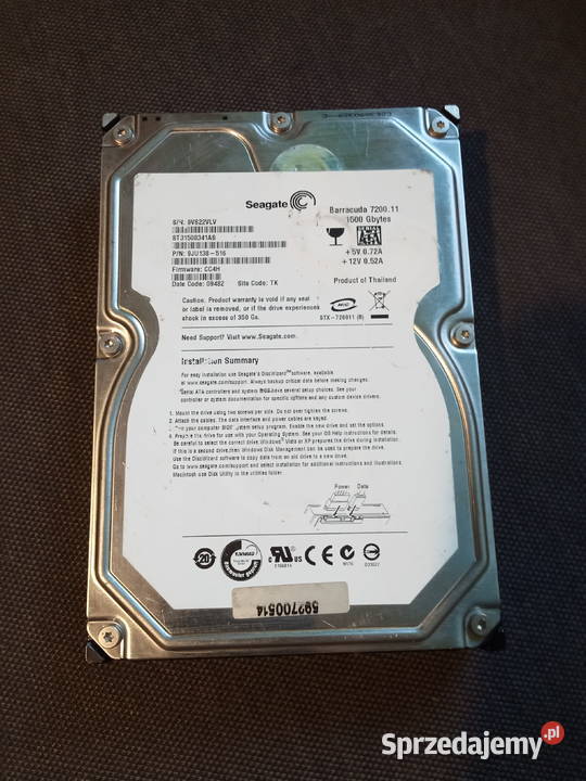 Seagate 1500Gb ST31500341AS Poznań