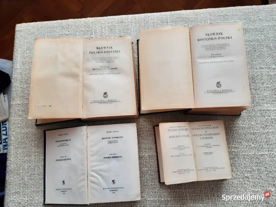 Słownik Rosyjsko Polski Słownik Polsko Rosyjski rosyjski Książki i Podręczniki Kraków
