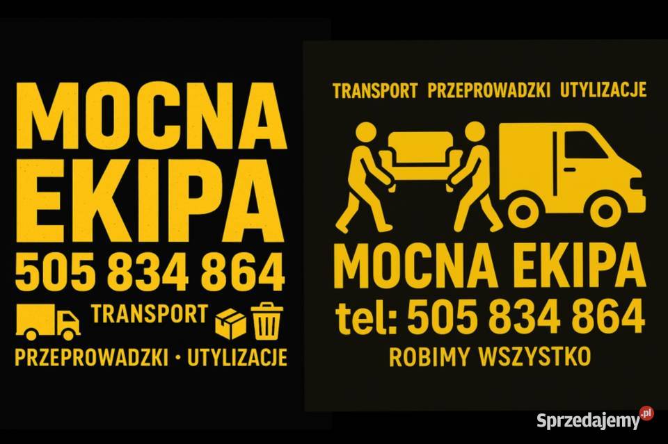 Transport przeprowadzki utylizacje montaże Ty Częstochowa