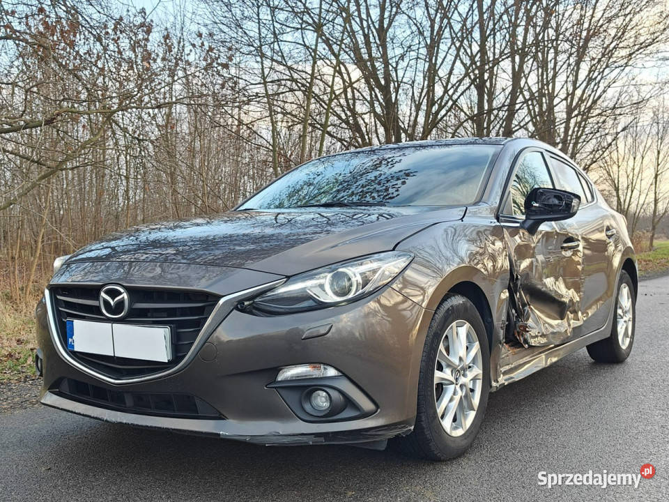 Mazda 3 1 rej 2015 Salon III 2013 szary Karczew