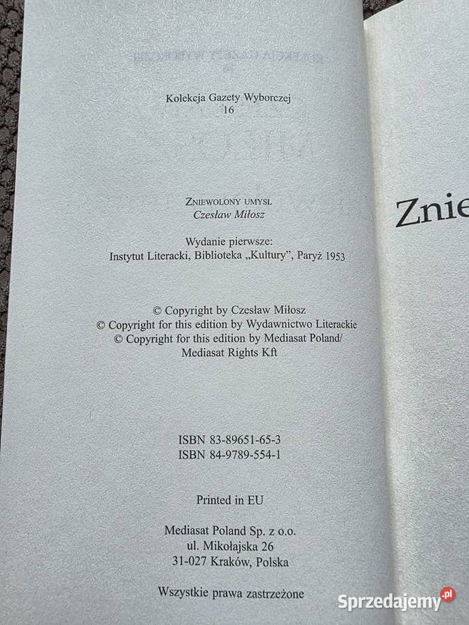 Czesław Miłosz Zniewolony umysł