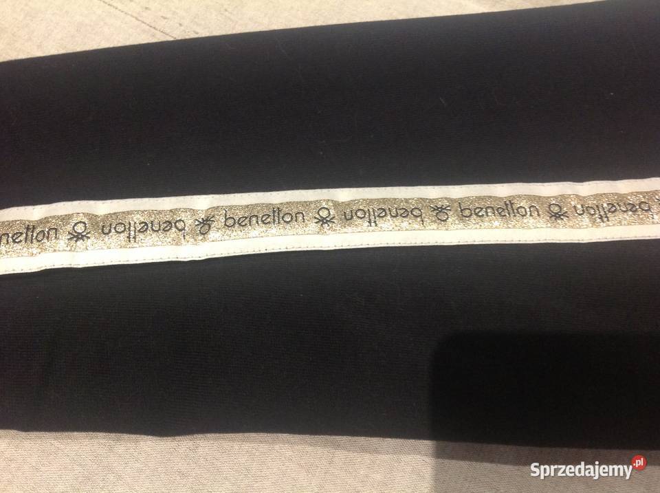 Spodnie Dresowe Benetton r XS Czarne