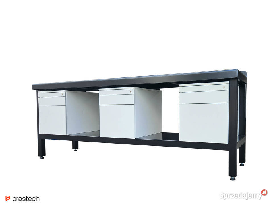 Stół warsztatowy 90 x 232 x 615 Blat stalowy 5 Sątoczno