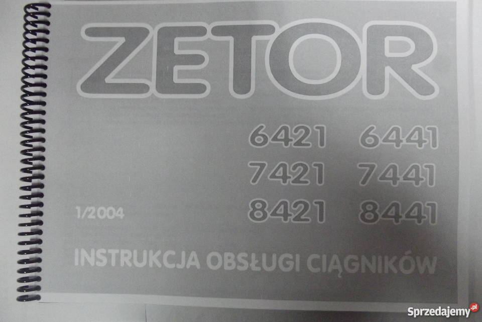 Instrukcja obsługi Zetor PROXIMA Parczew