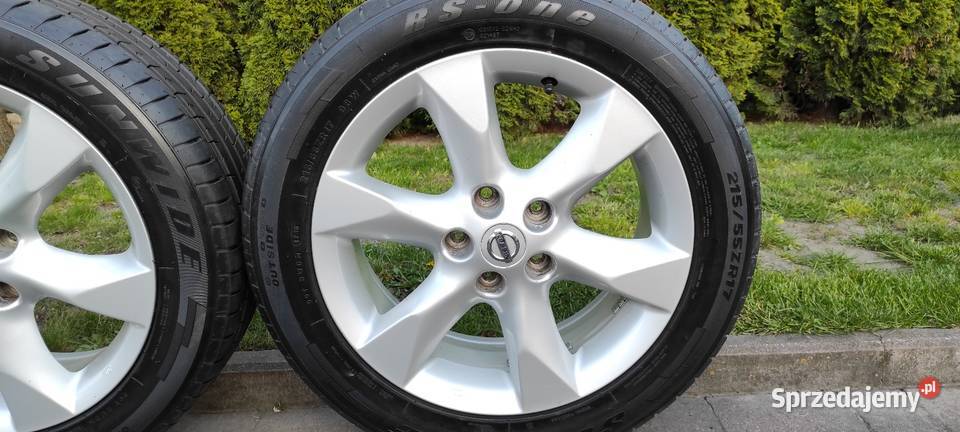 Felgi alufelgi Nissan 17 5x1143 Juke Qashqai aluminiowe Łosice sprzedam