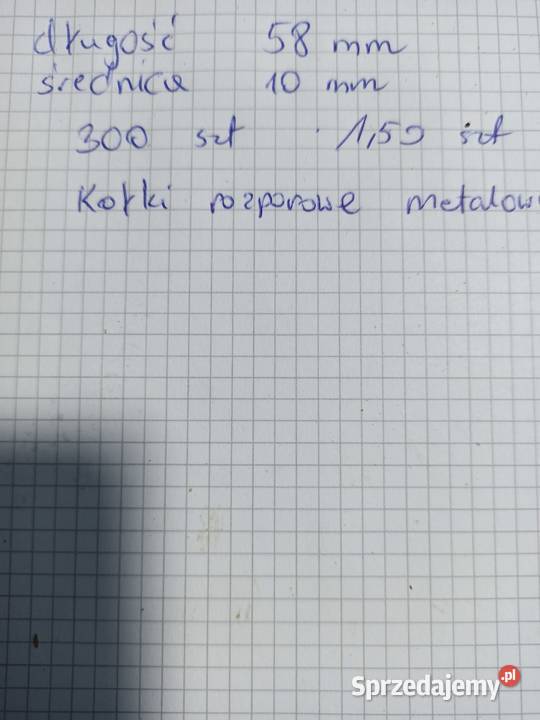 Kołki rozporowe metalowe sprzedam