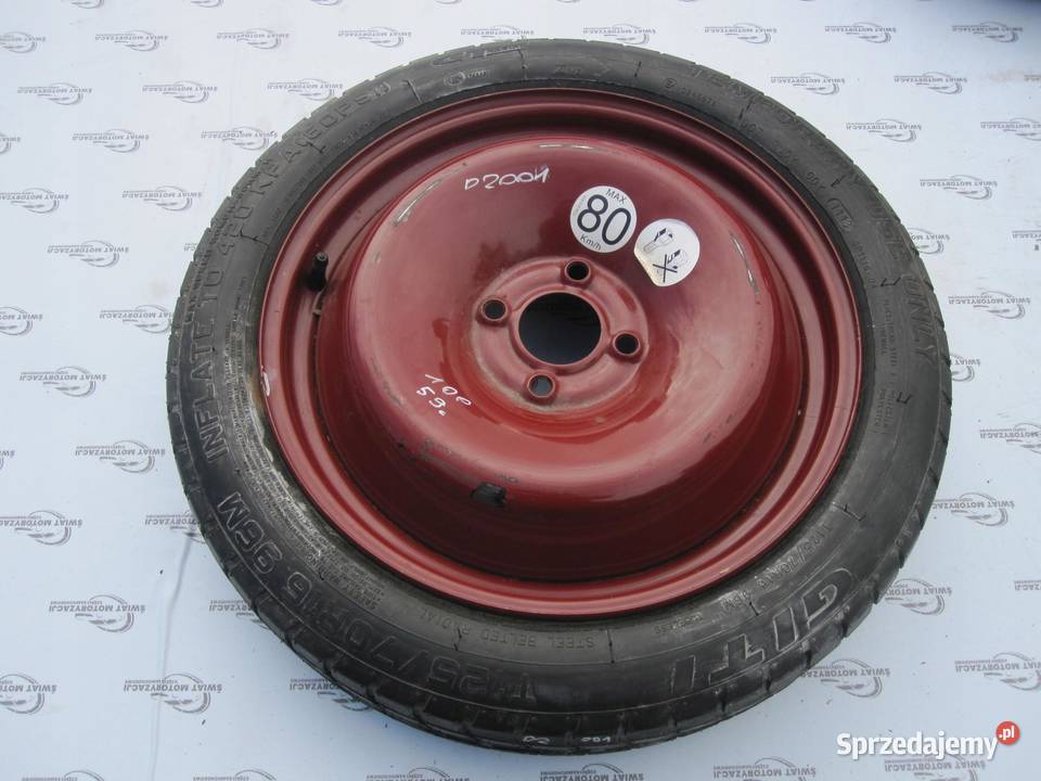 RENAULT CLIO CAPTUR koło dojazdowe 1257016 96M