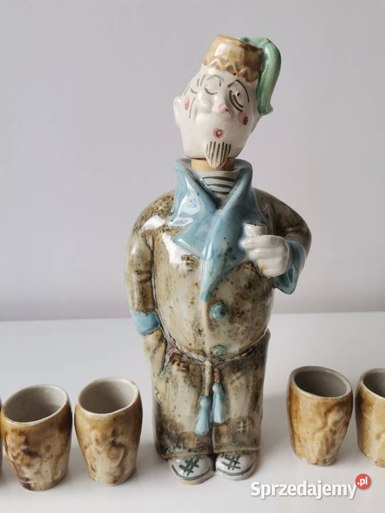 Stara karafka kieliszki Turek ceramika Zagórski Porcelana i szkło Katowice