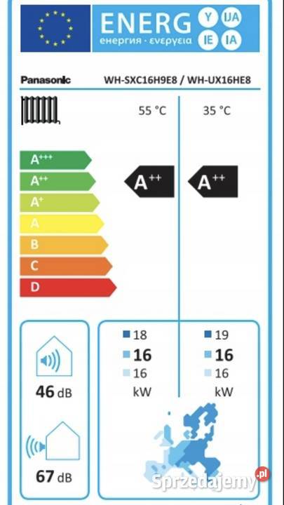 Pompa ciepła Panasonic 16kW jednostka zewnętrzna łódzkie