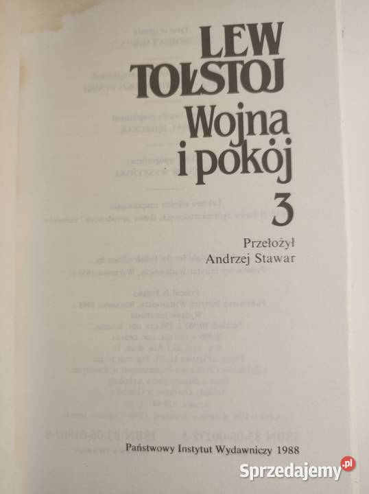 Wojna i pokój Lew Tołstoj 1234 tomy Pozostałe
