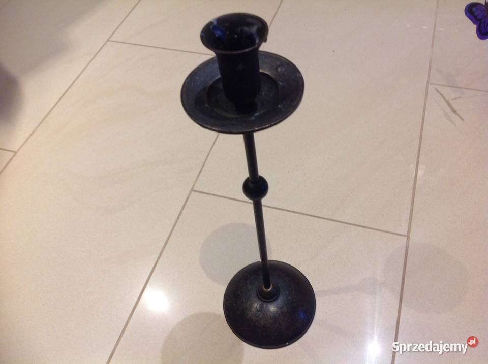 Świecznik z Brązu Stary Pozostałe Nowa Sól