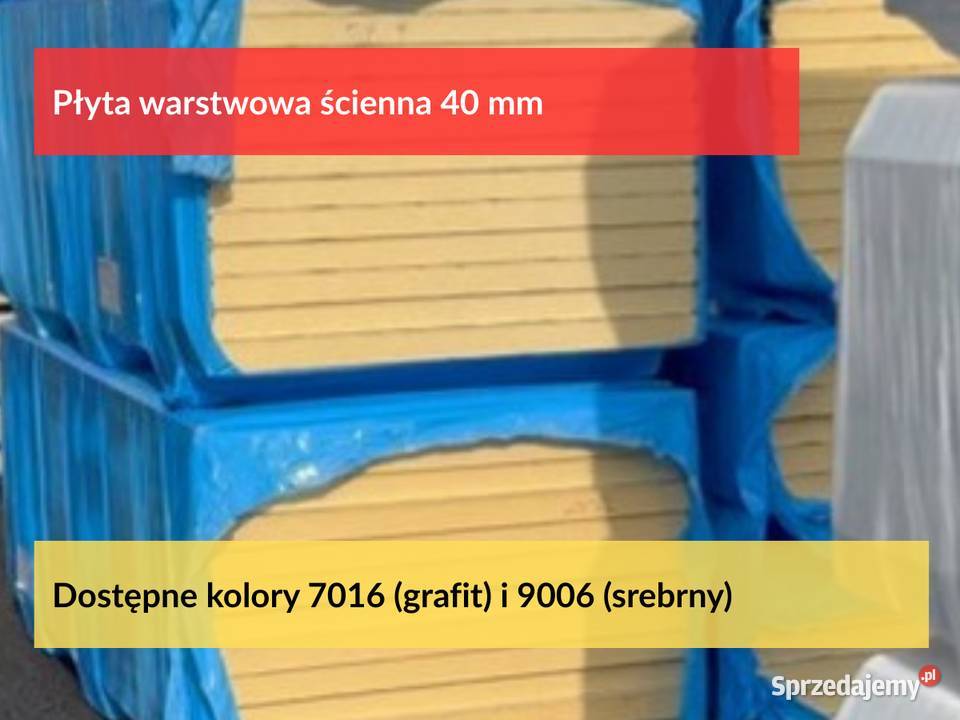 Płyta warstwowa 40mm ścienna płyta obornicka Puszczykowo