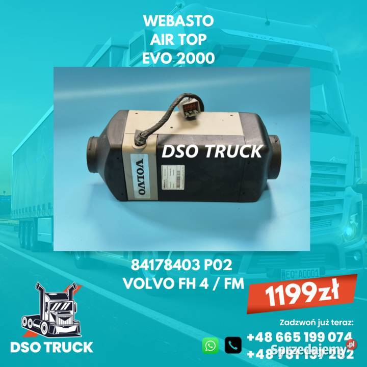 84178403 P02 WEBASTO AIR TOP EVO 2000 VOLVO FH ciężarowe Zawichost sprzedam