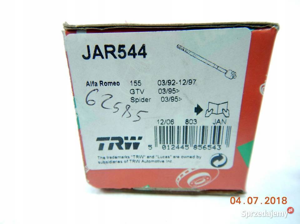 DRĄŻEK KIEROWNICZY TRW ALFA 145 146 155 JAR544 lubelskie