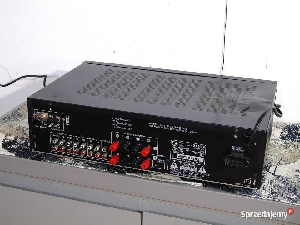 Amplituner Denon DRA545 RD sprawny DOSTAWA Jasło