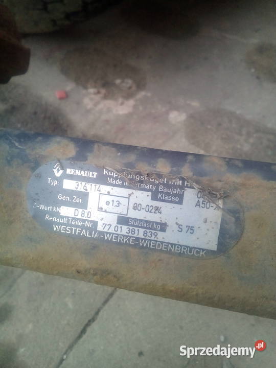 hak wyciągany renault scenic 1 lift Chmielnik