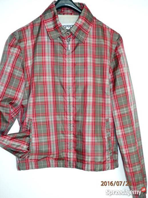 Kurtka Esprit Przeciwdeszczowa Kratka Szaro Łomża