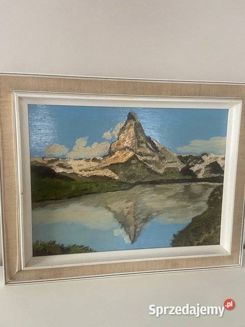 Matterhorn obraz olejny sygnowany Peter Vogl Legnica