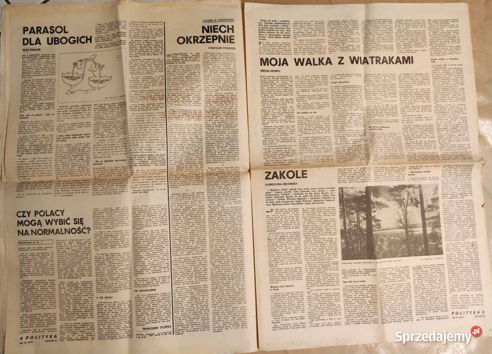 Polityka gazeta prl retro vintage czasopismo Kielce