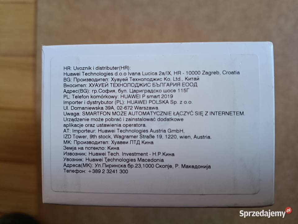 Smartfon HUAWEI P SMART 2019 Telefony komórkowe Warszawa