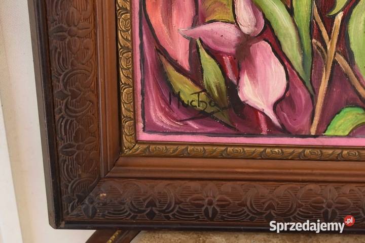 Alfons Mucha Dama Kameliowa Portret z Kwiatami 2 Kraków