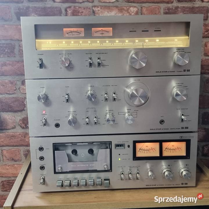 Vintage GoldStar Wzmacniacz GSA8600 Tuner Głuchołazy