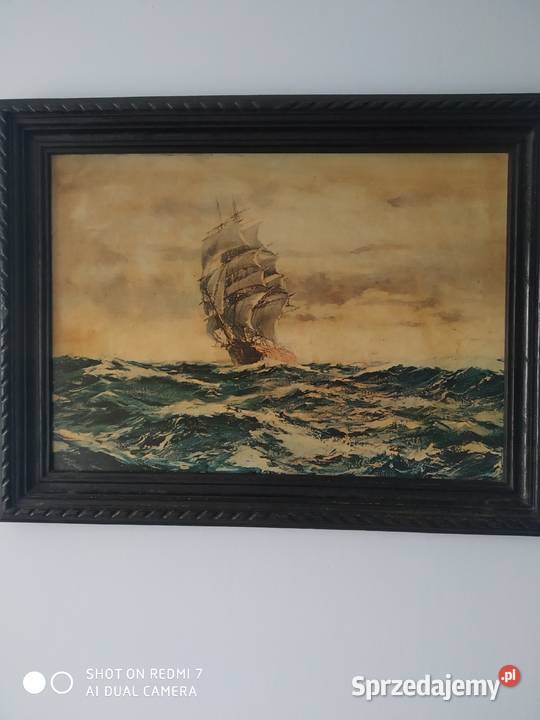 Obraz statek Dawsona duży w drewnianej ramie