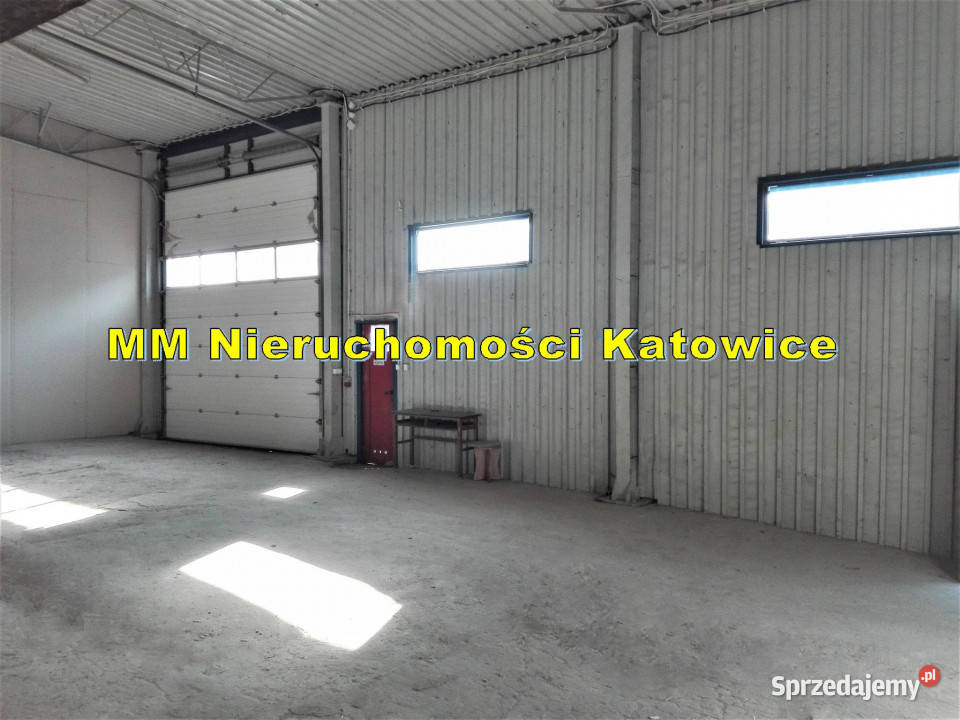 Hala do wynajęcia Sosnowiec centrum brama poziom