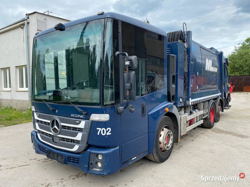 Mercedes Econic śmieciarka 2 KOMORY JOAB 20m3