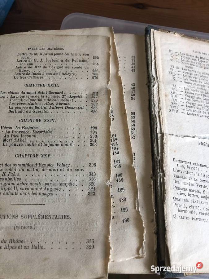 Stara książka z 1875 roku w języku francuskim Olkusz sprzedam