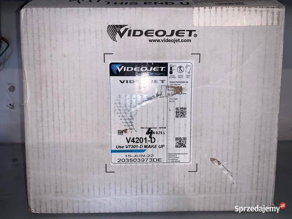 V4201D Videojet Ink for 1580 and 1860 Printers Warszawa sprzedam