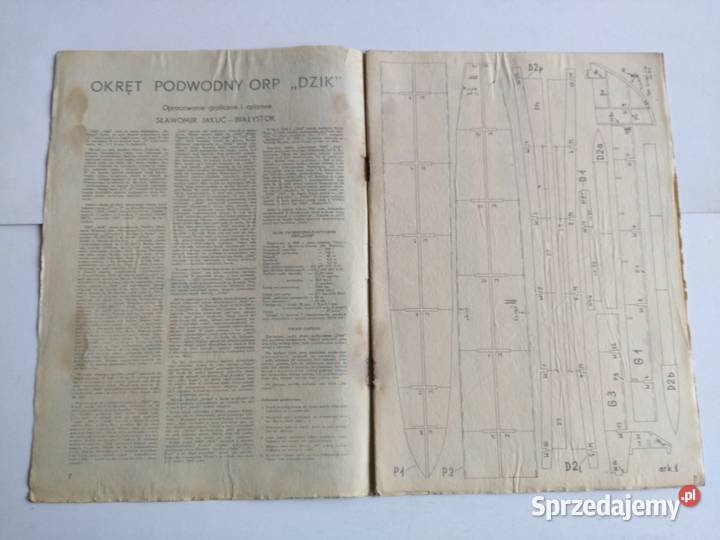 Mały Modelarz 51980 Okręt podwodny ORP Dzik