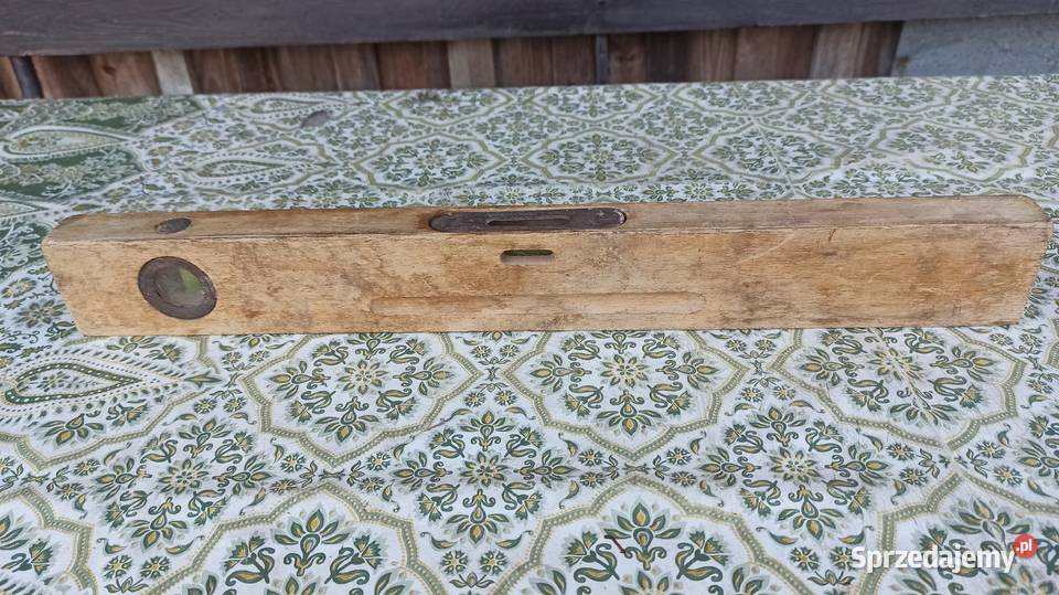 Stara drewniana poziomica ok 6070letnia długość łódzkie sprzedam
