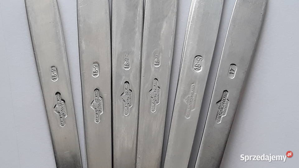Łyżki obiadowe 1 RÓŻE Gerlach sztućce PRL Dąbrowa Górnicza sprzedam