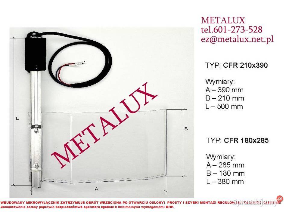 Osłona CFR 210x390 601273528 Wrocław