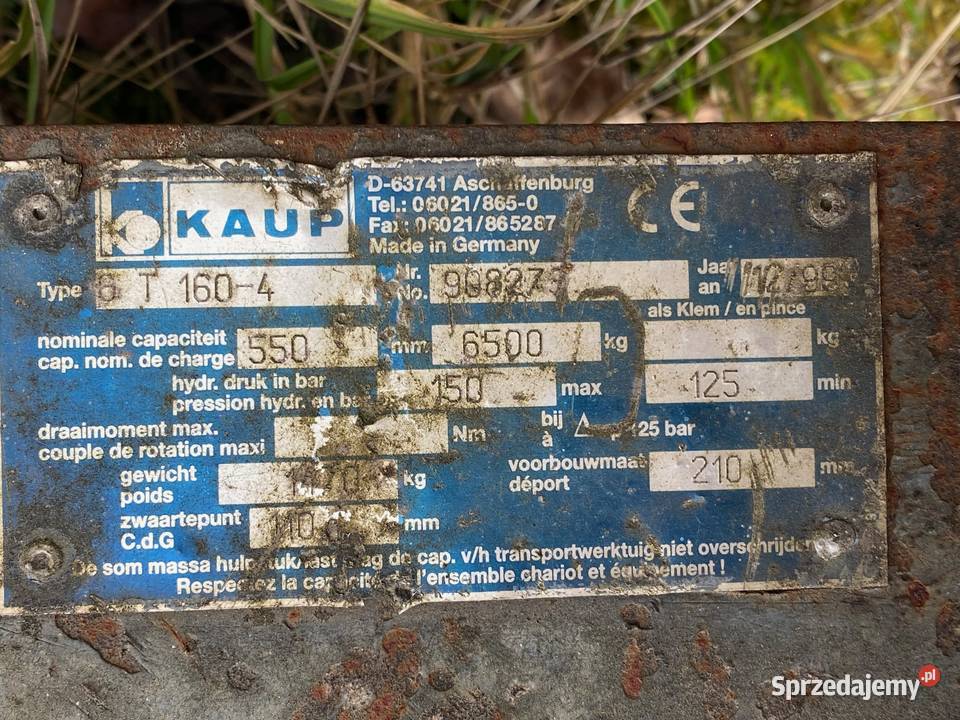 Paletyzer KAUP 6 T 1604 NA 4 PALETY Wola Murowana
