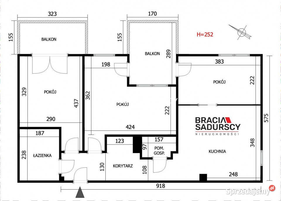 Mieszkanie Wieliczka Kościuszki 59m2 3pok