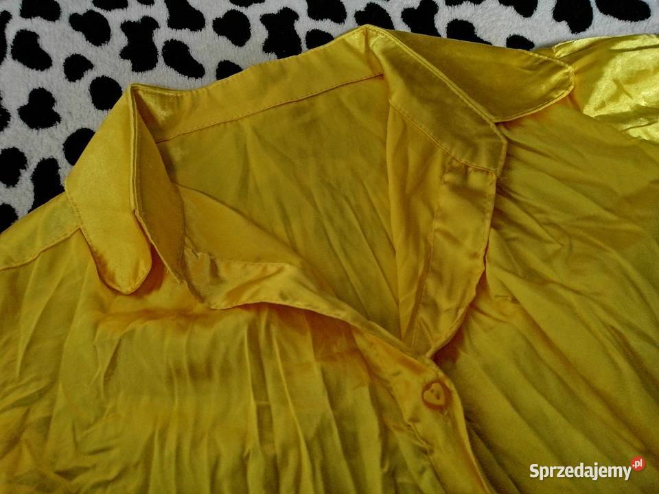 Tk Maxx Bluzka Koszula Bluzeczka WŁOSKA piękny żółty/złoty Leszno