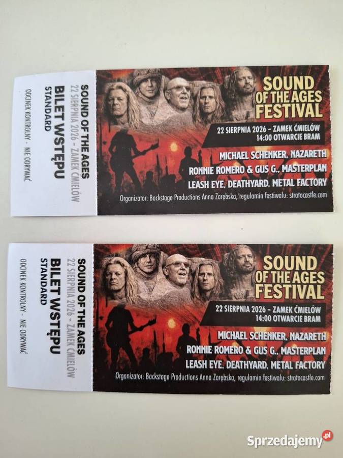 Bilety na koncert festieal zamek Cmielów Ostrowiec Świętokrzyski