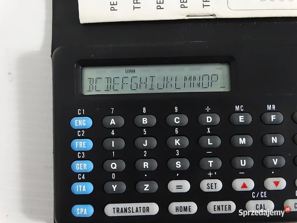 Retro Translator Elektroniczny 5 Języków Vintage Biłgoraj