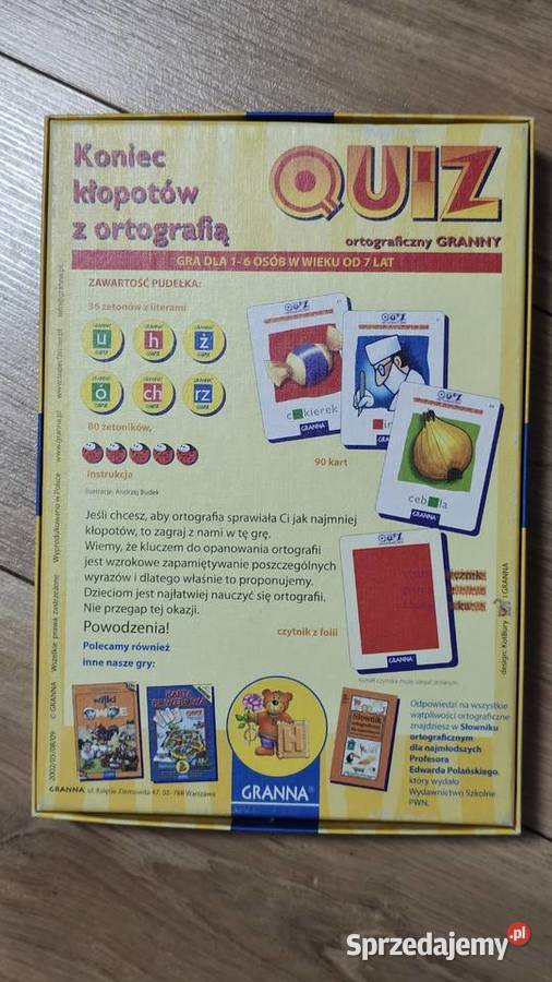 Gra edukacyjna Granna Quiz Ortograficzny Koniec lubuskie Kożuchów