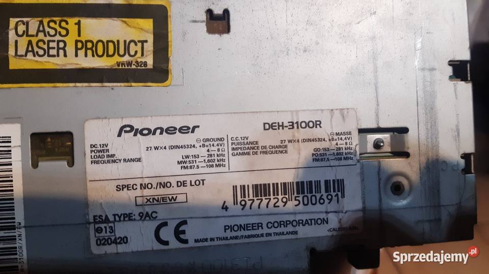 Radio samochodowe Pioneer lubelskie Janów Lubelski