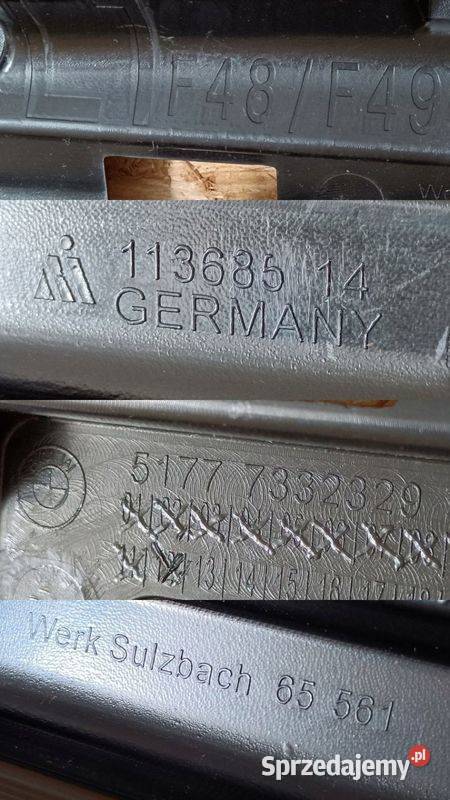 BMW F48 F48N ŚLIZG MOCOWANIE PROGU LEWY PRZEDNI Pleszew