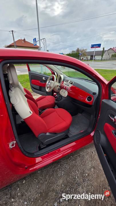 Fiat 500 czerwony klasyk 2014 Rzeszów sprzedam