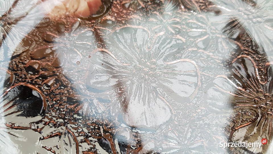 Talerzyk i talerz Anemony Ząbkowice kolorowe śląskie Dąbrowa Górnicza