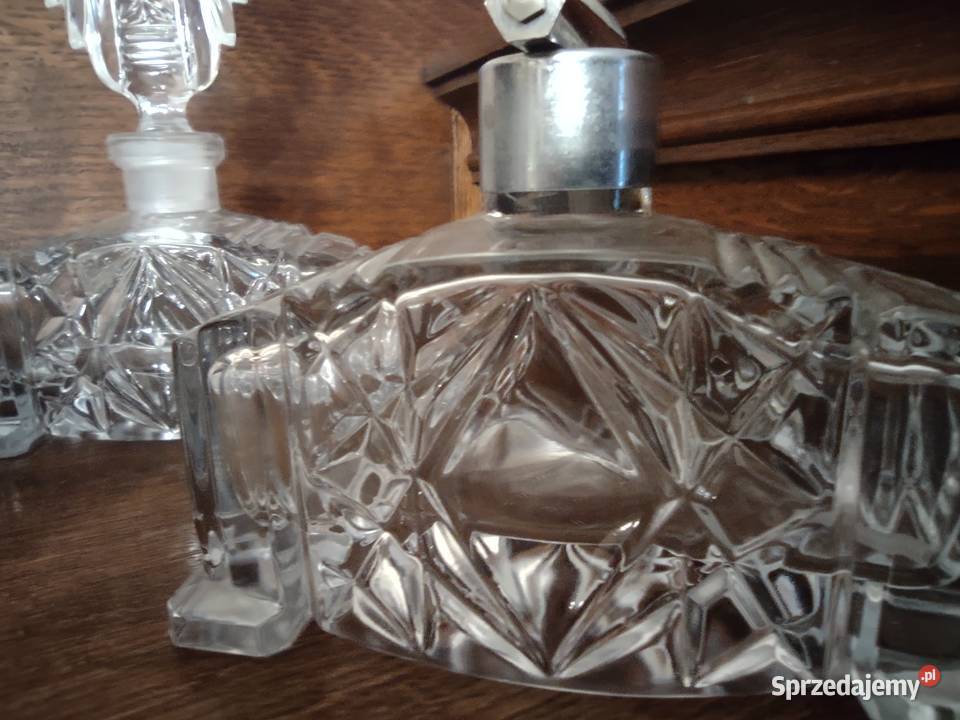 Komplet Toaletowy Art Deco Porcelana i szkło Gniezno