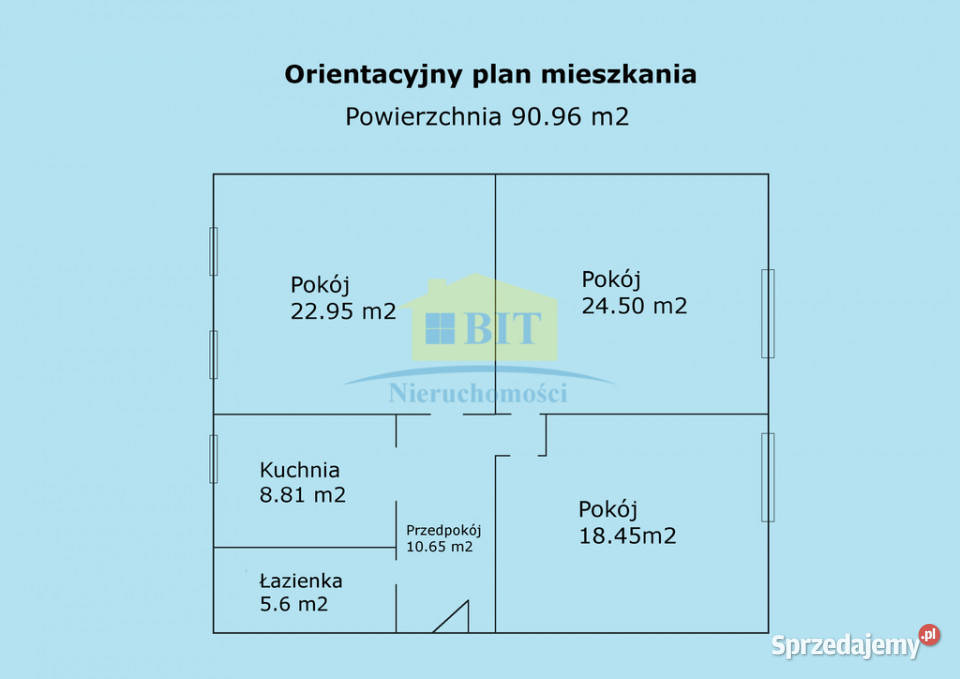 Zadbane trzypokojowe mieszkanie 91 m2 w Wałczu gazowe Wałcz sprzedam