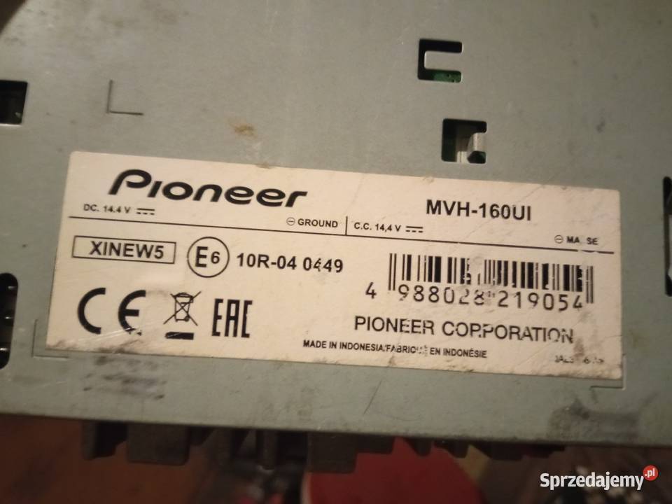 Radio samochodowe Pioneer MVH 160UI android Pioneer Posługowo