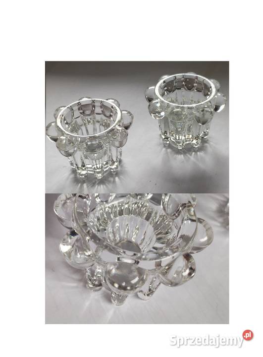 kryształowy świecznik ozdobny vintage francuski Kielce