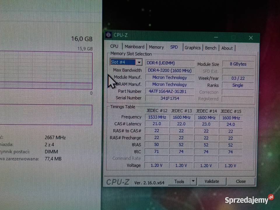 Micron MTA4ATF1G64AZ3G2F1 MTA4ATF1G64AZ3G2B1 203